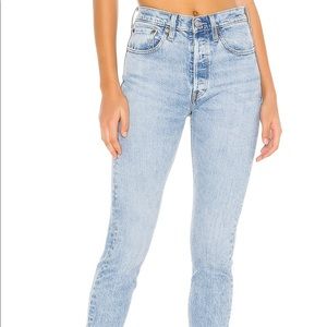 Levi’s 501S vintage wash blue jeans